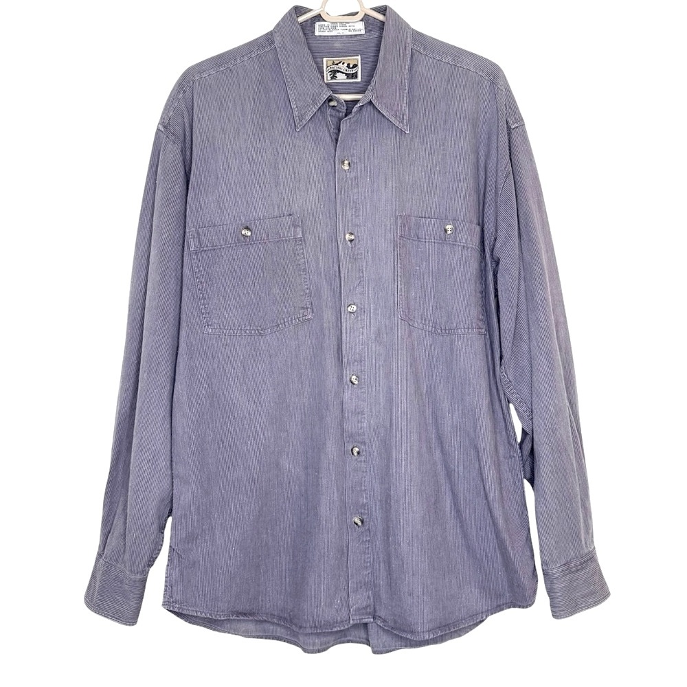 Vintage 90s Pacific Crest Trail Wear Corduroy Colton Button Up Shirt